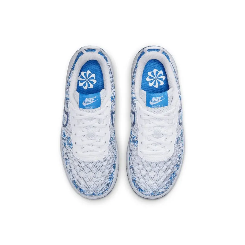 Nike Force 1 Crater Flyknit Younger Kids’ White (DN4182-100)