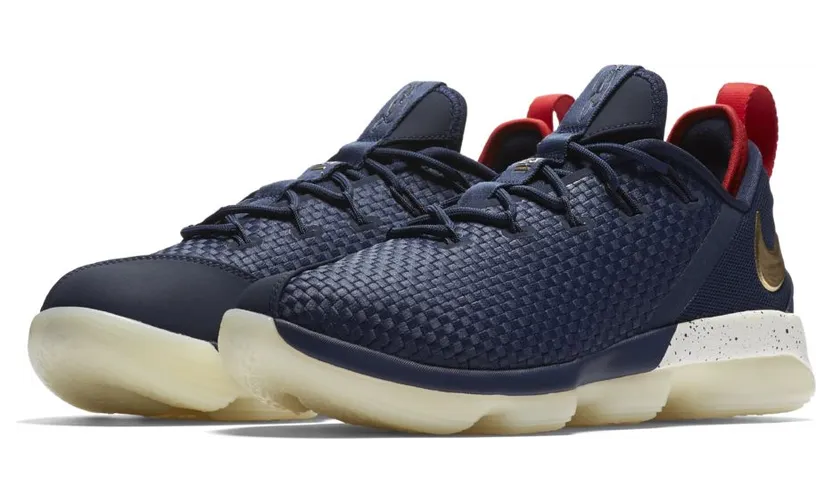 Nike LeBron XIV Low Midnight Navy/Metallic Gold