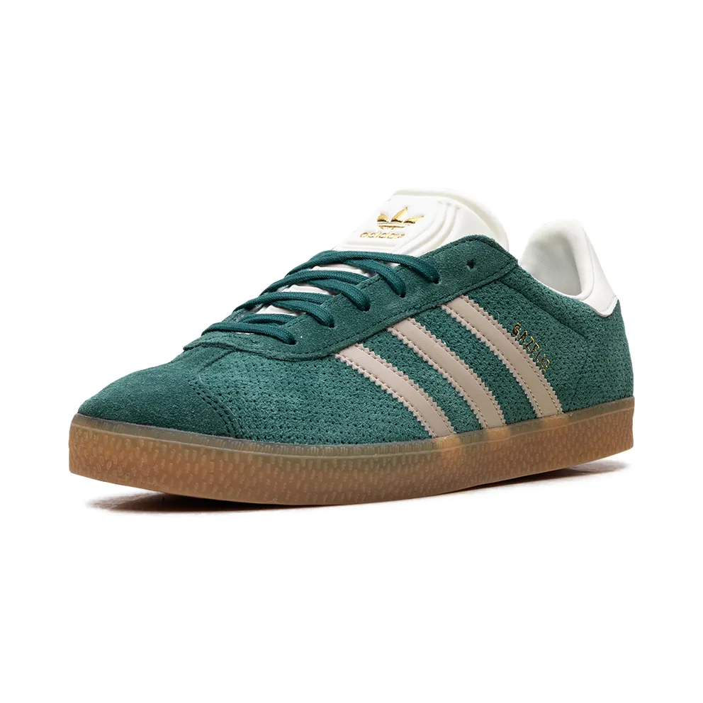 Adidas Gazelle GS “Wonder Beige Collegiate Green” (IF7157)