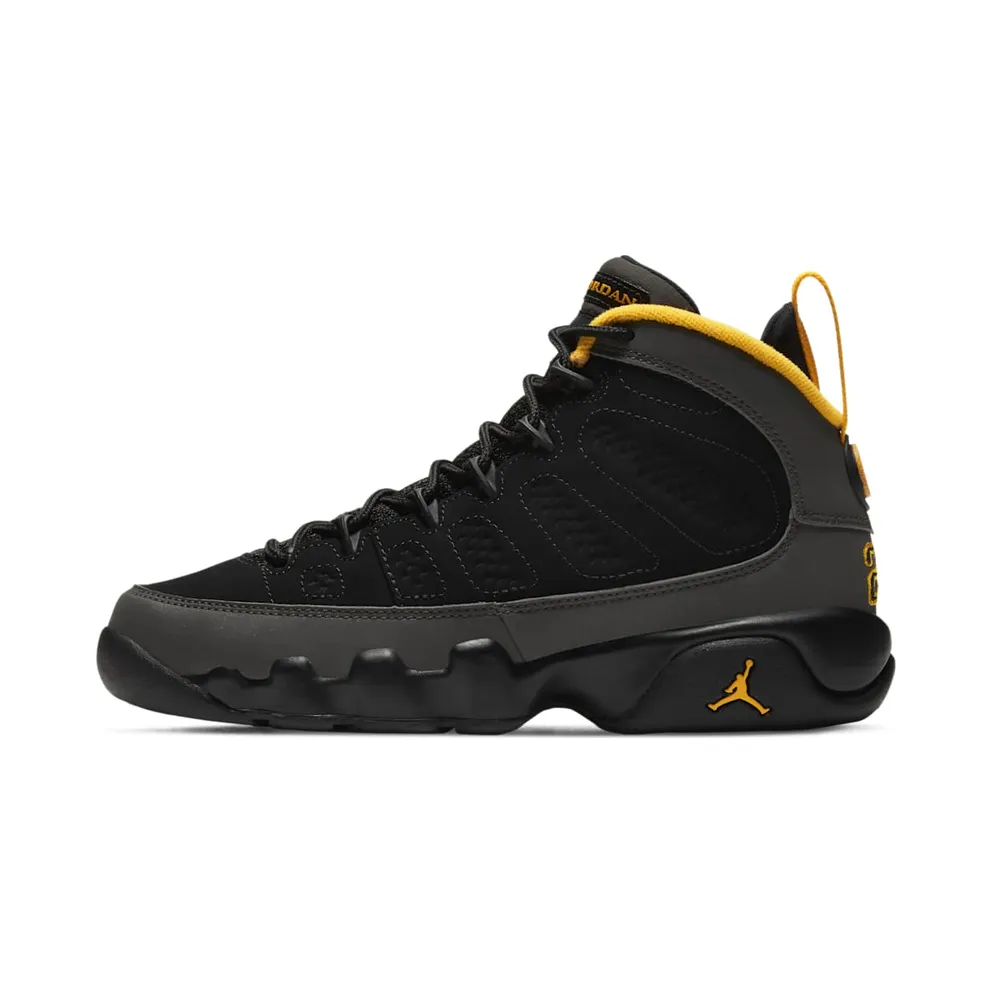 Jordan 9 Retro Dark Charcoal University Gold (GS)