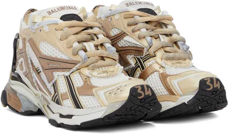 Balenciaga White & Blue Runner (677402 W3RB3)