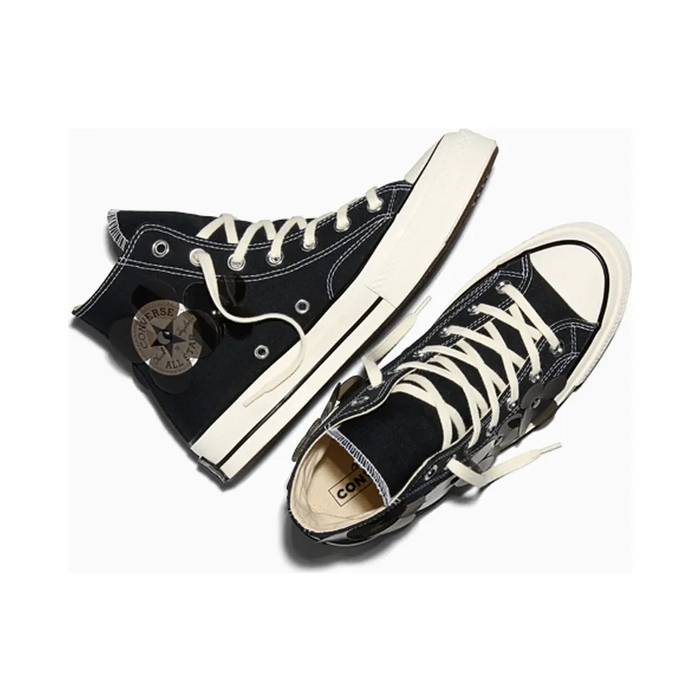 Converse Chuck 70 Hi 3-D Flourish Black Translucent Flowers (A20662C)