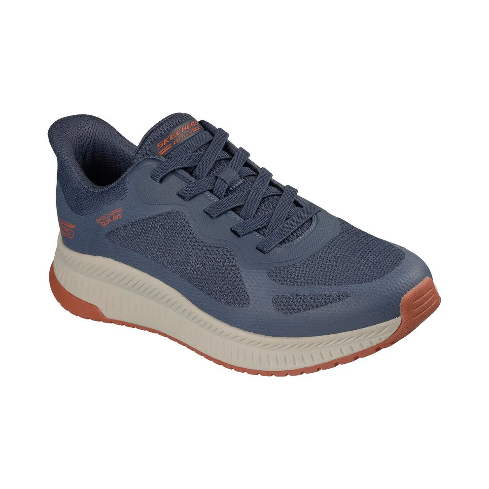 Skechers Slip-ins: BOBS Sport Squad Chaos 4 Sneaker Marine/Orange