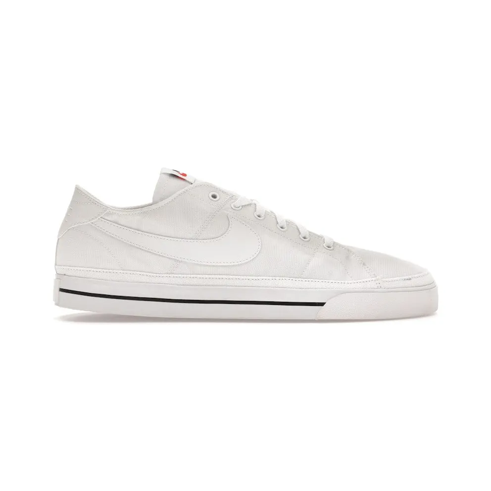 Nike Court Legacy Canvas White Black (CW6539-100)