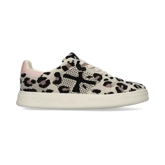 Premiata Quinn sneakers met luipaard-print – Beige (QUINND8257)