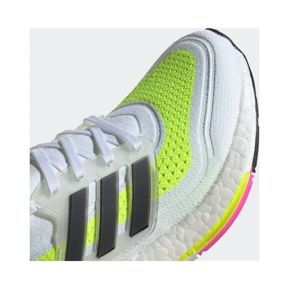 adidas Ultraboost 21 Cloud White / Core Black / Solar Yellow (FZ2929)