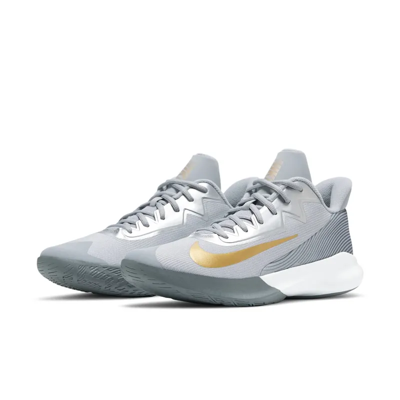 Nike Precision 4 “Wolf Grey Metallic Gold” (CK1069-007)
