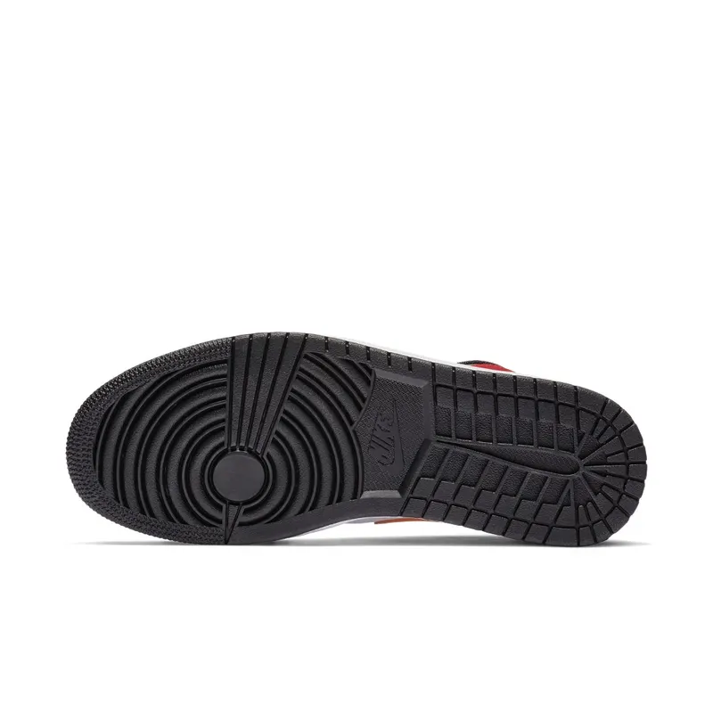 Jordan  1 Mid Bred Multi-Color White/University Red-Black-Turbo Green (554724-125)