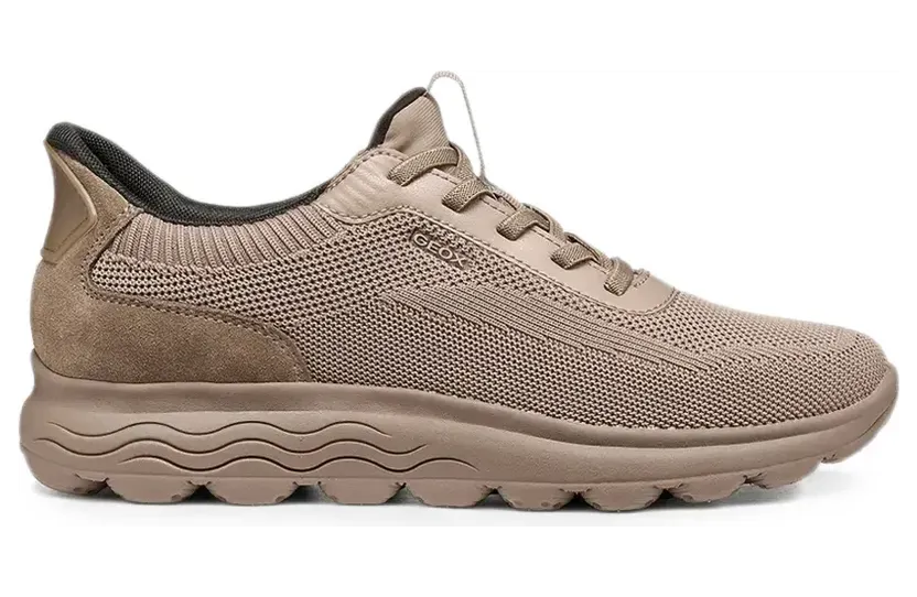 Geox Spherica panelled knit sneakers – Beige (D557MA06K22C6029)