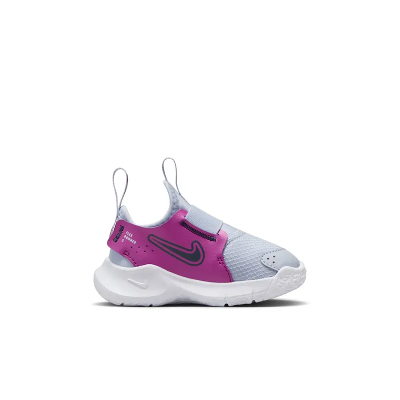 Nike Flex Runner 3 Football Grey Hot Fuchsia White Thunder Blue (FN1478-007)