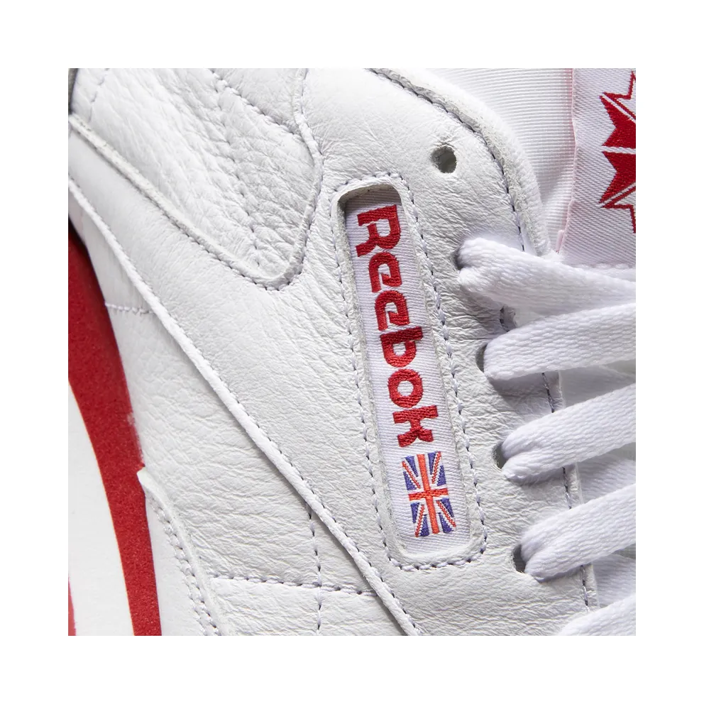 Reebok CL LTHR Cloud White / Flash Red / Cloud White