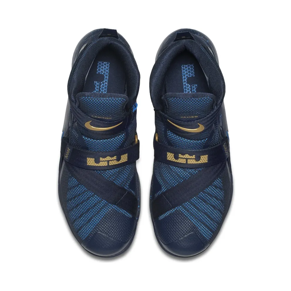 LeBron Soldier 9 “FLYEASE” Obsidian/Metallic Gold (846246-494)