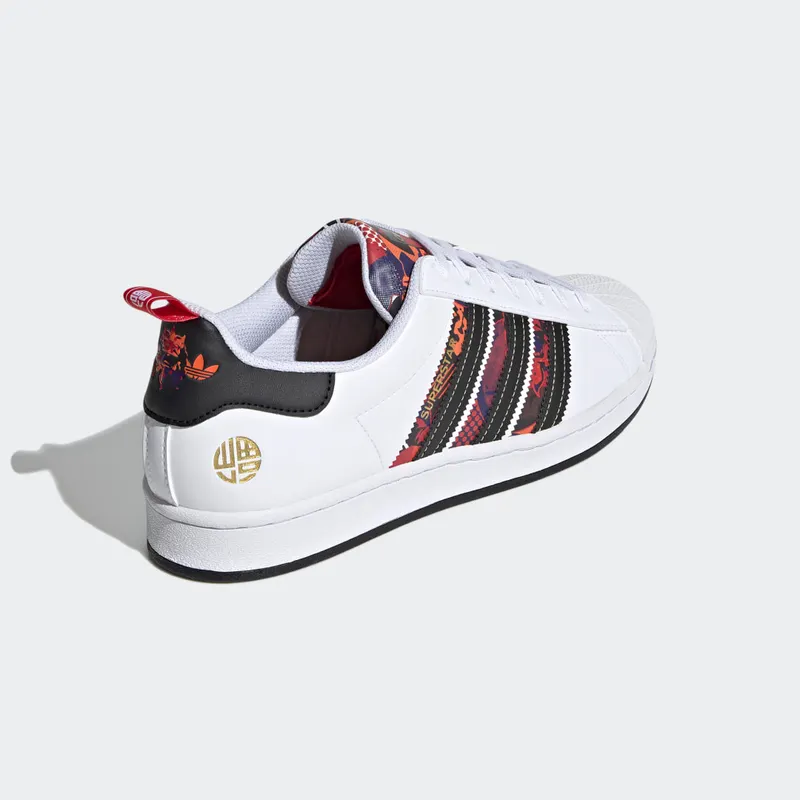 adidas Superstar Cloud White / Core Black / Scarlet (Q47184)