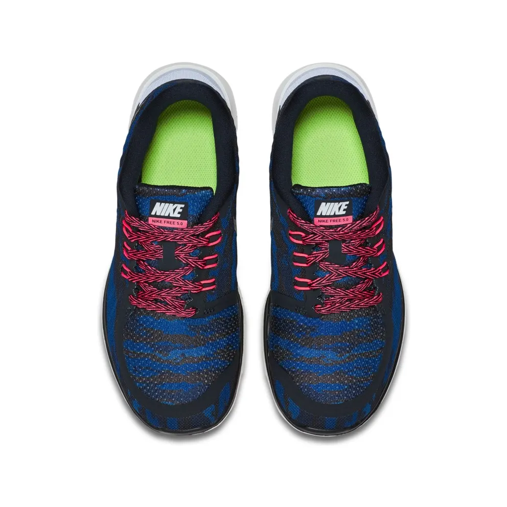 Nike Free 5.0 Print Dark Obsidian (GS) Dark Obsidian/Lava (749681-400)