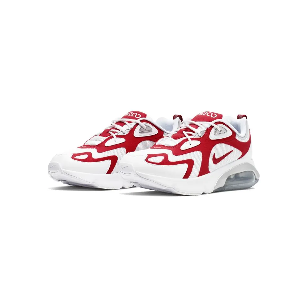 Nike Air Max 200 White University Red White/University Red/Metallic Silver (AQ2568-100)