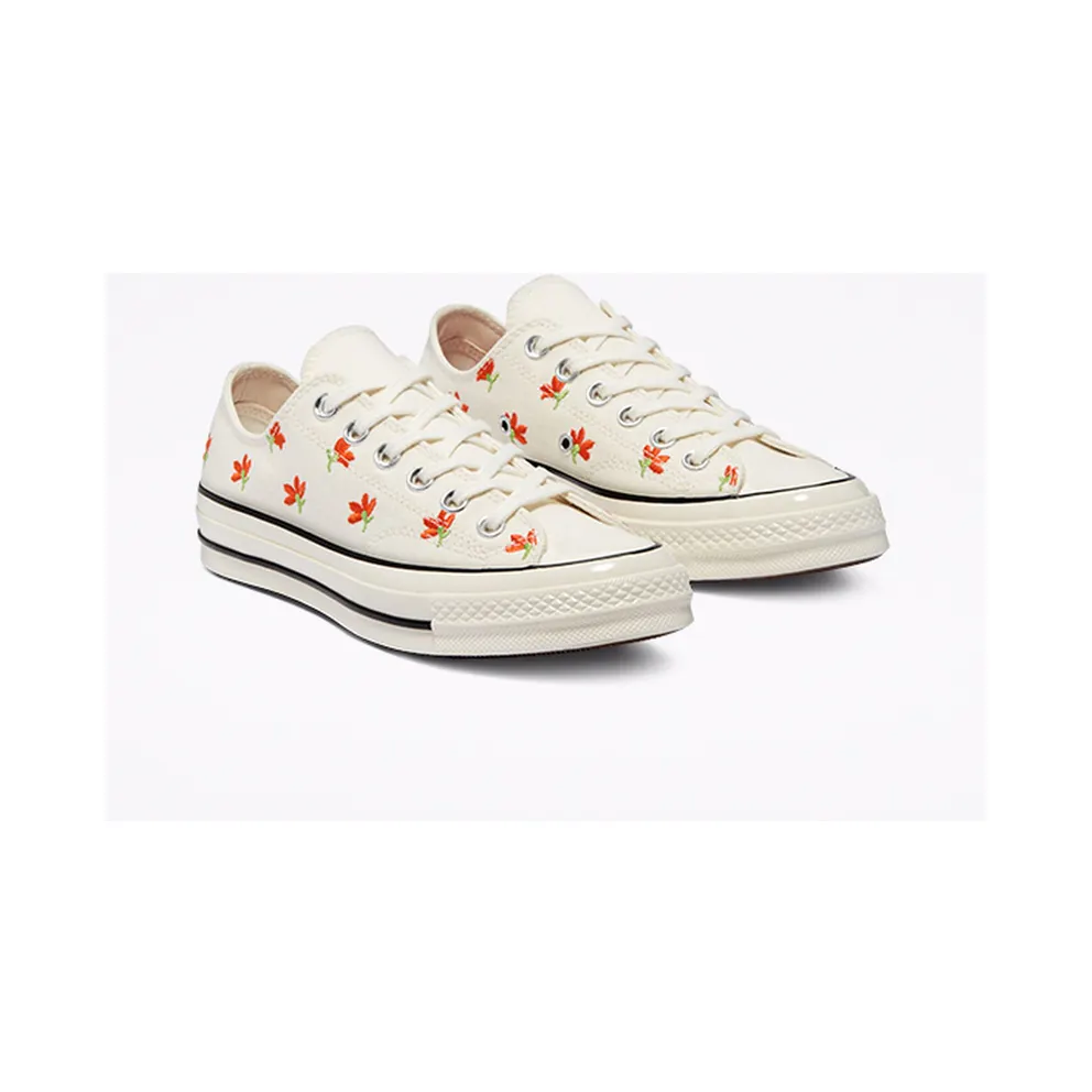 Converse Floral Print Chuck 70 Low Top Egret/bright Poppy/Black (570916C)