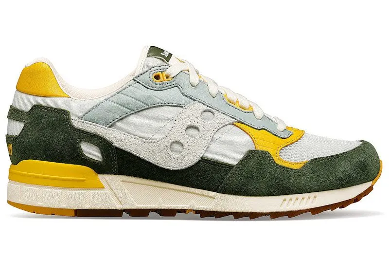 Saucony Shadow 5000 Premium Light Grey Green Yellow (S70811-2)