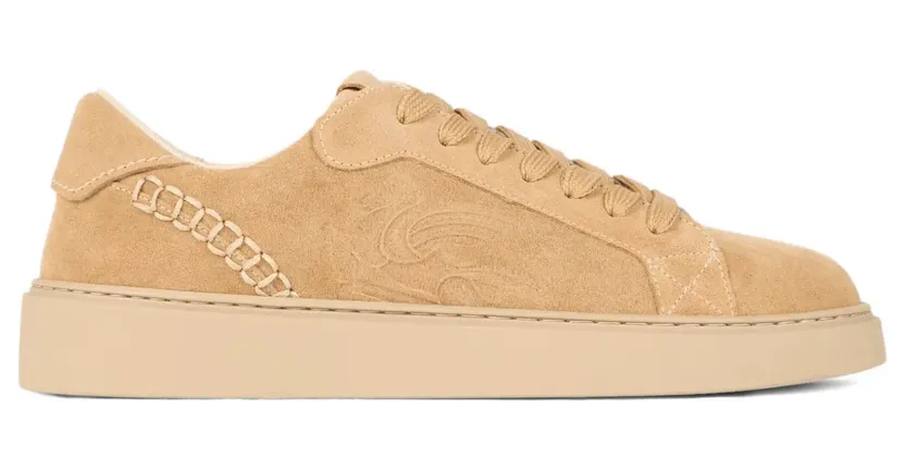 ETRO Suède sneakers met borduurwerk – Beige (MS4C0004AP358)