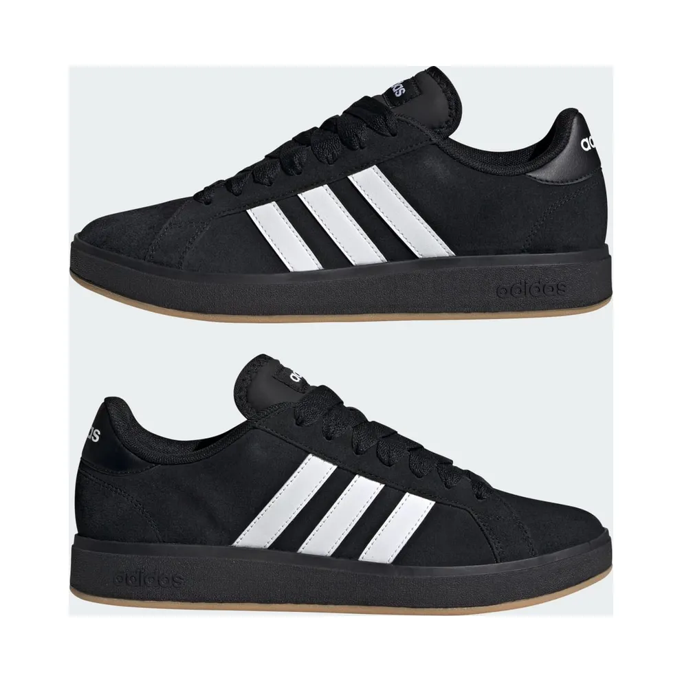 Adidas Grand Court Base 00s Core Black / Cloud White / Gum (JQ6018)