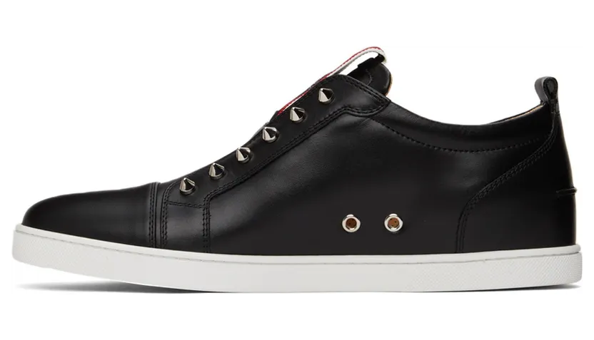 Christian Louboutin Black F.A.V Fique A Vontade Flat Sneakers (3200465) (3)