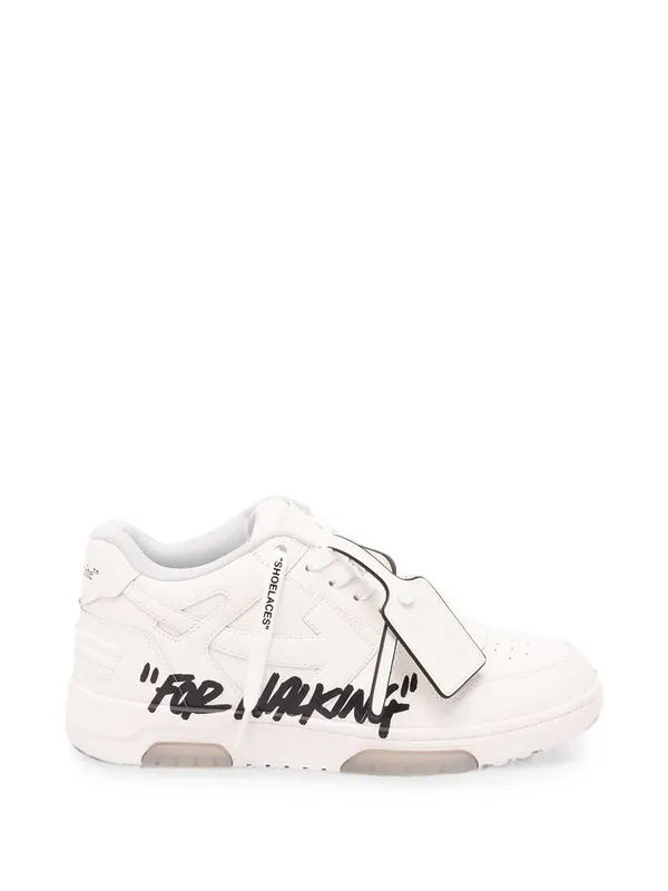 OFF-WHITE Out Of Office OOO Low Tops For Walking White (OMIA189C99LEA01A0110)