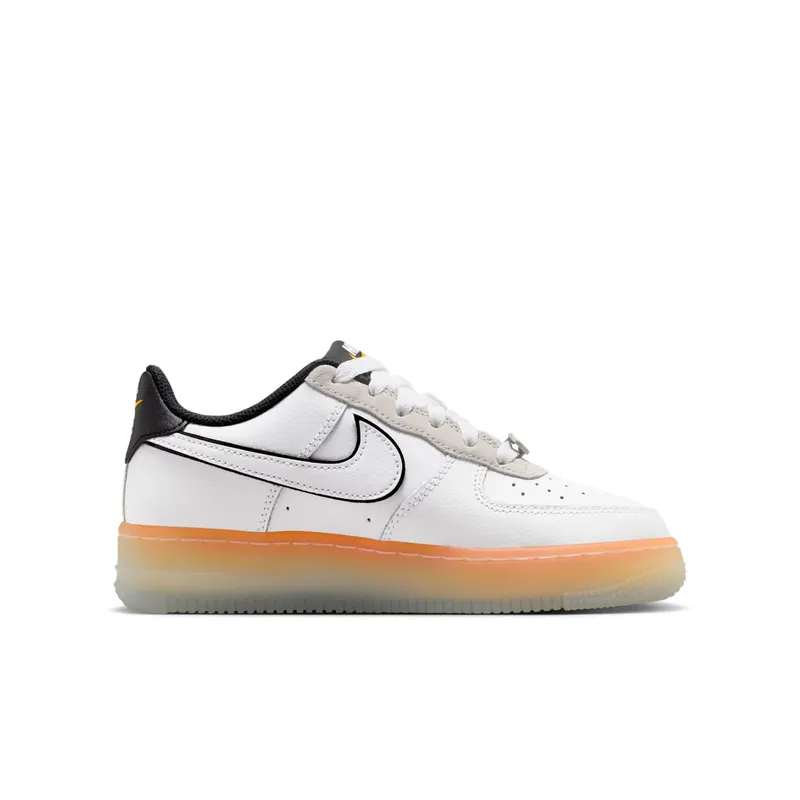 Nike Air Force One Low White / Black / Orange Peel (IQ0205-100)