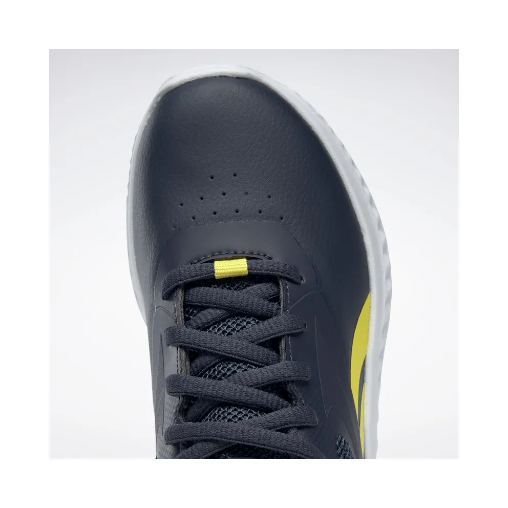 Reebok Rush Runner 3 Shoes Collegiate Navy / Bright Yellow / Silver Metallic