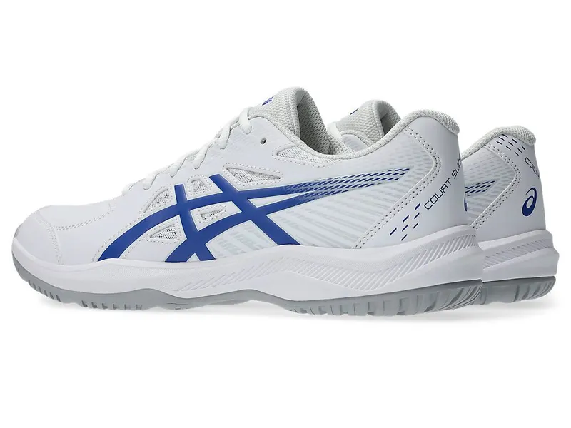 ASICS COURT SLIDE 4 “White / Dark Cobalt” (1041A483-101)