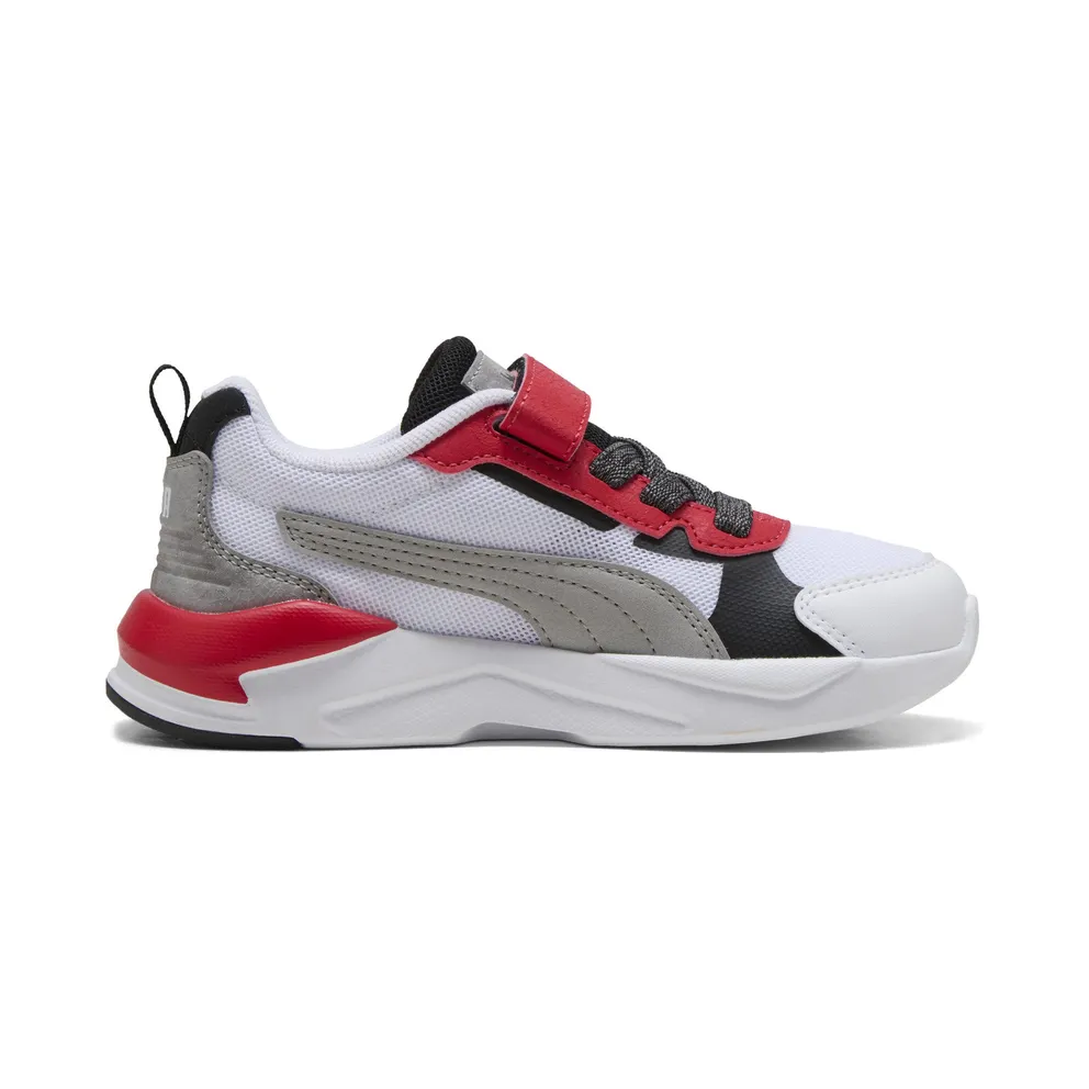 Puma X-Ray 3 MID 90s “Puma White / Gray Echo / For All Time Red” (405024_01)