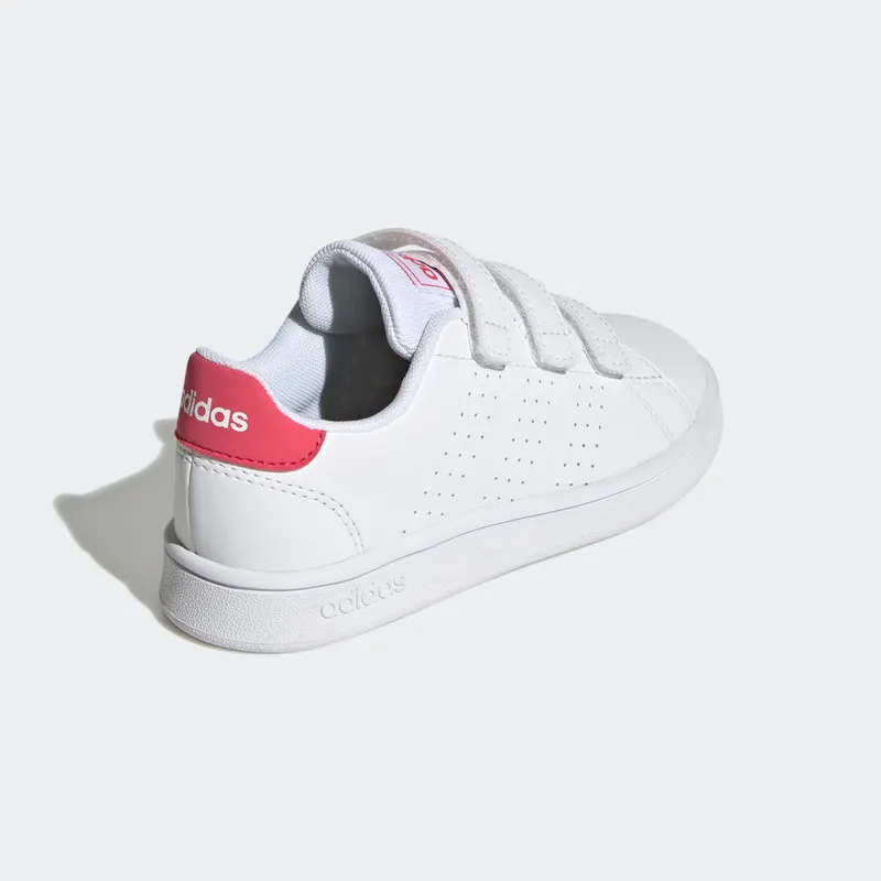 Adidas Advantage Court Lifestyle Hook-and-Loop Cloud White / Real Pink / Core Black (GW6495)