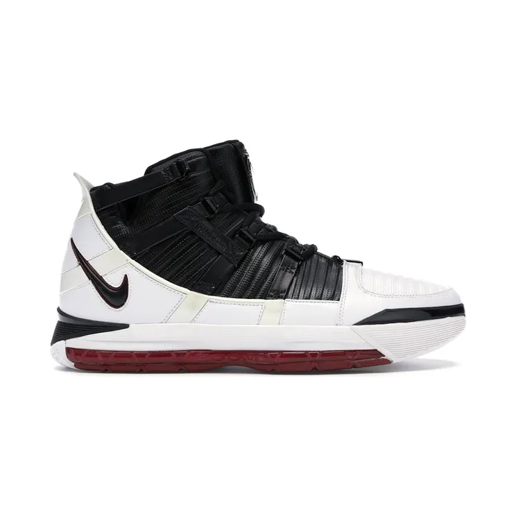 Nike Zoom LeBron 3 ‘Home’ White/Black-Varsity Red (312147-101)