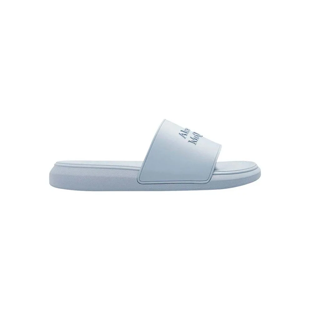 Alexander McQueen Pool Slides Light Blue (663564W4QS04542)