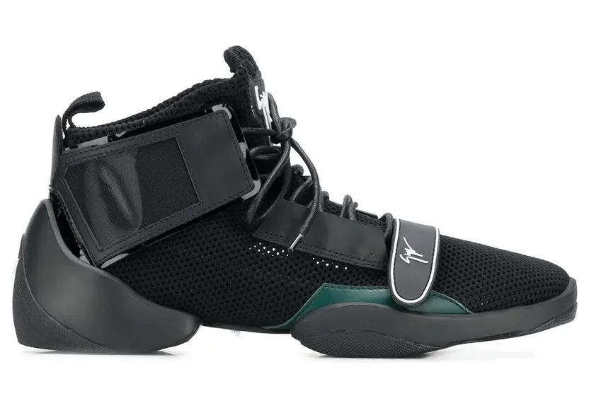 Giuseppe Zanotti sneakers met gesp en gespleten zool – Zwart (RU80035001)
