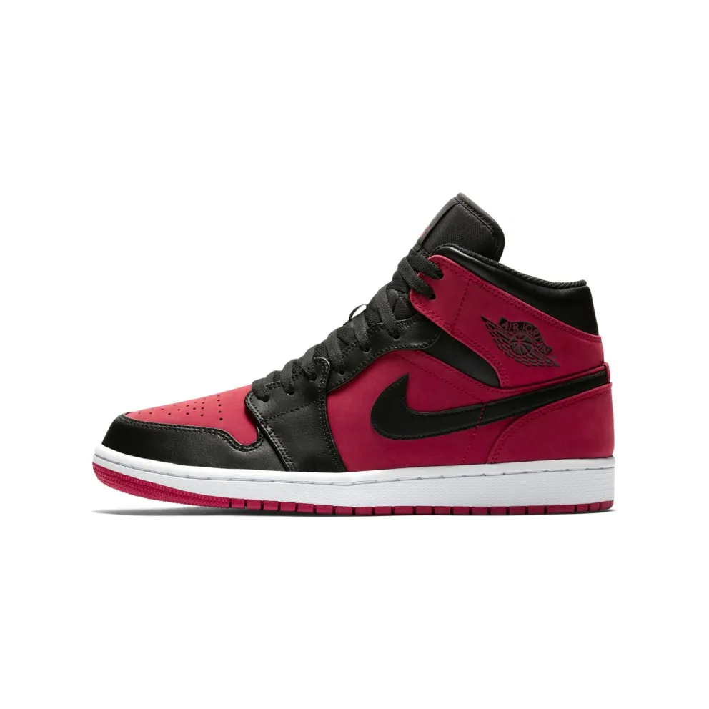Jordan 1 Mid Gym Red Black (GS) Gym Red/Black-White (554725-610)