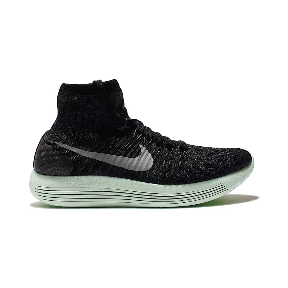 Nike Lunarepic Flyknit LB Black Metallic Silver (W)