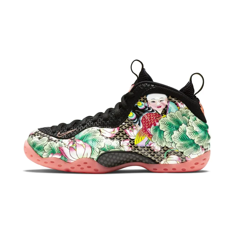 Nike Air Foamposite One Tianjin Black/Black-Lava Glow-Lakeside (744307-001)