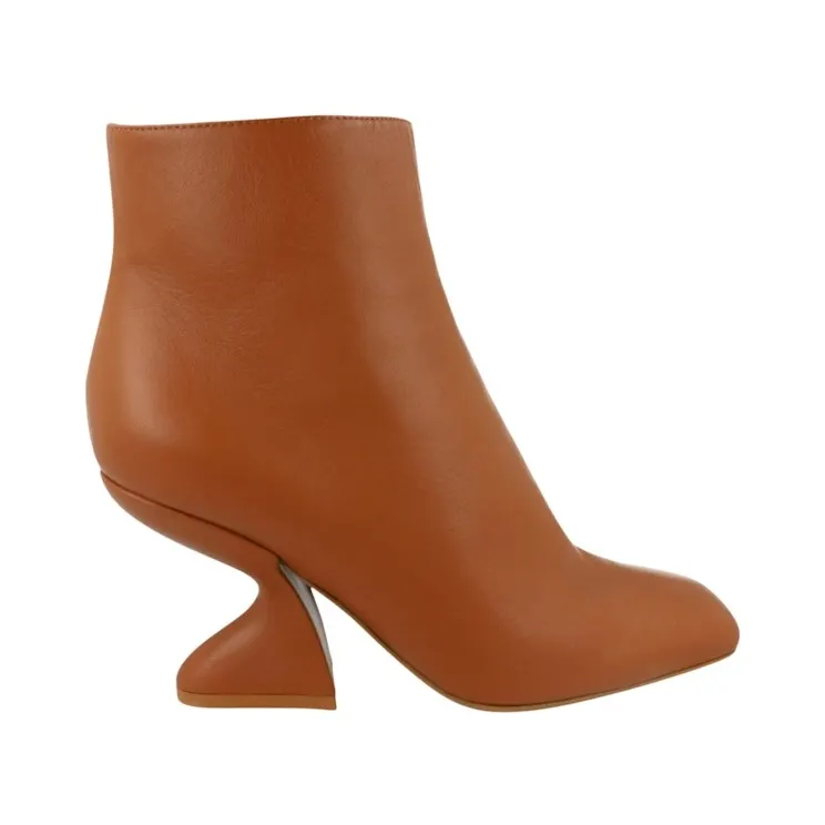 Ferragamo Sal 85 Ankle Booties Beige (01D211-751124-1C)