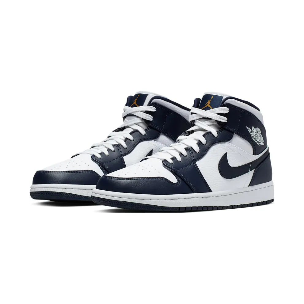 Air Jordan Nike AJ I 1 Mid ‘Obsidian’ (2019) (554724-174)