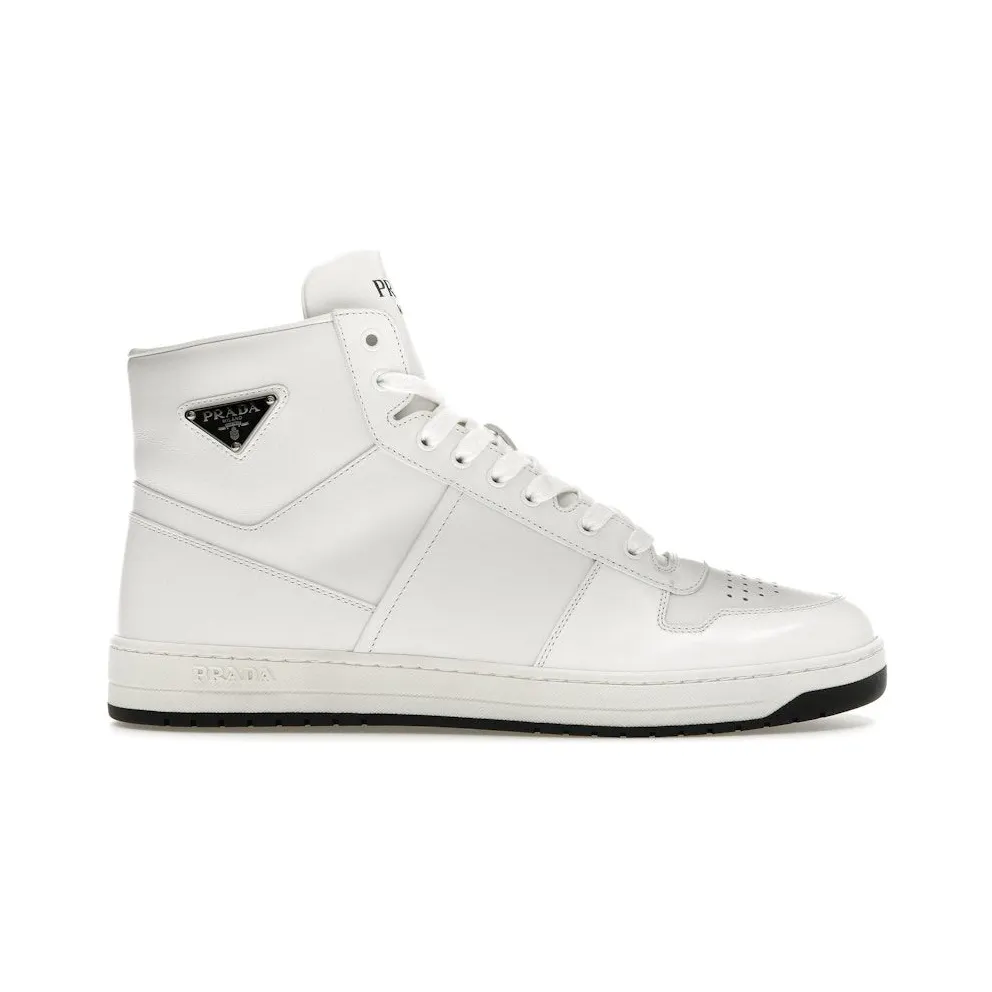 Prada Downtown High Top Leather White Black (2TE183_3LJ6_F0964)