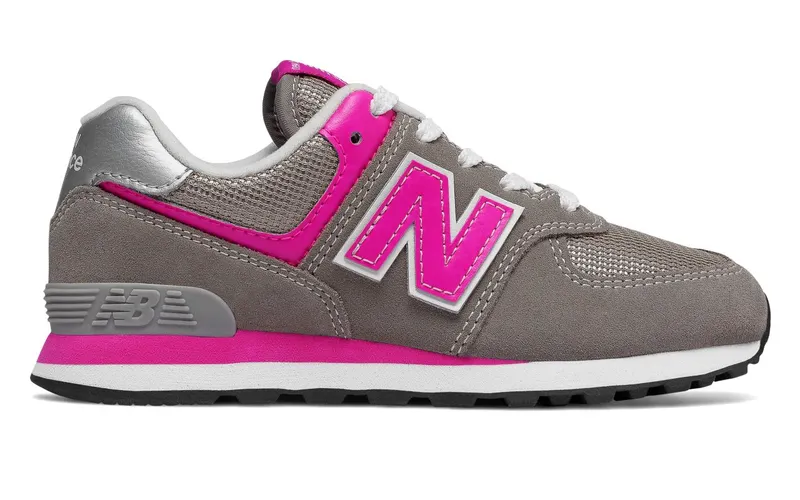 New Balance New Balance Kids’ 574 Core Grey/Pink (GC574GP)