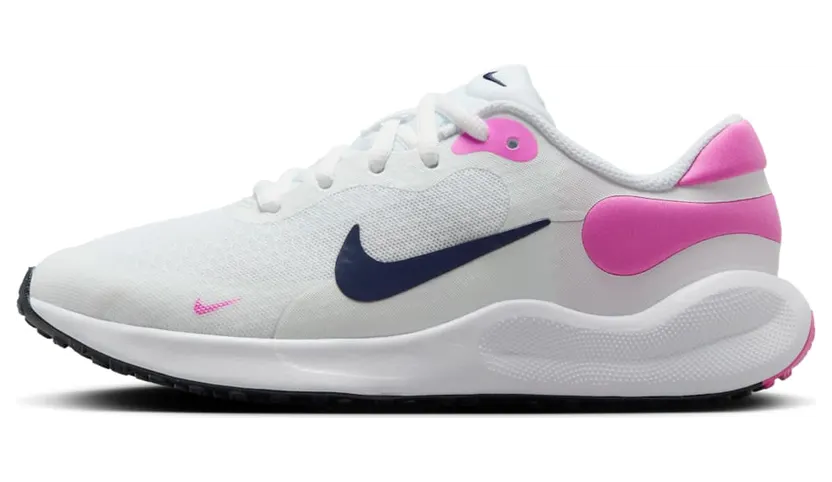 Nike Revolution 7 White Playful Pink Midnight Navy (FB7689-103)