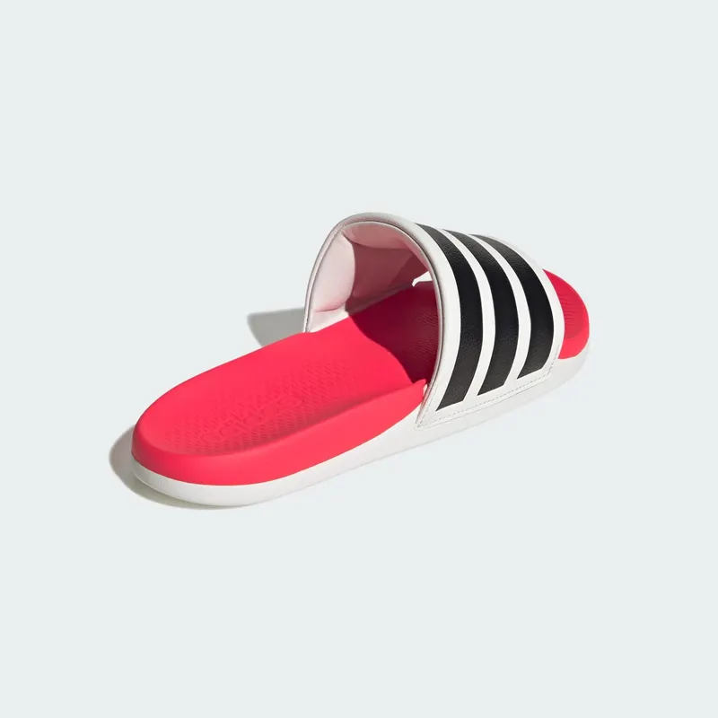 Adidas ADILETTE COMFORT 2.0 Slides Crystal White / Core Black / Lucid Red (HQ2473)