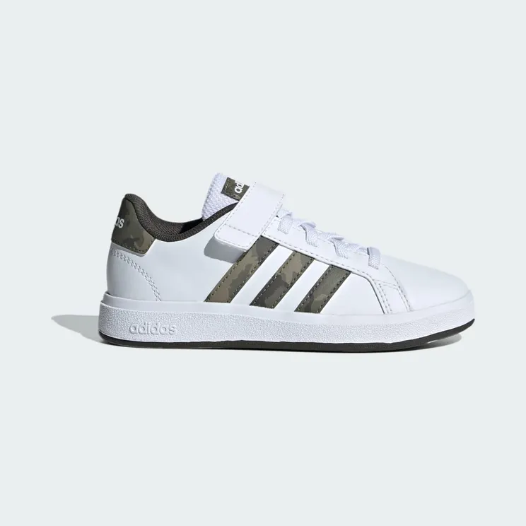 adidas Grand Court 2.0 Cloud White / Olive Strata / Shadow Olive (IG1235)