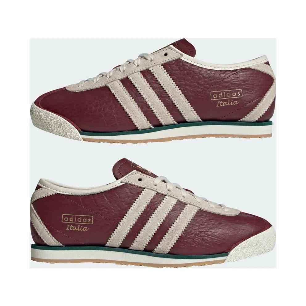 Adidas ITALIA 70s Shoes Shadow Red / Off White / Collegiate Green (KH9286)