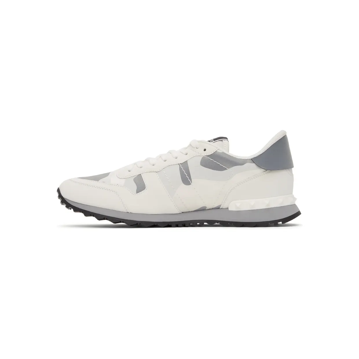 Valentino Garavani White & Silver Camouflage Rockrunner Sneakers (WY0S0723KIB) (3)