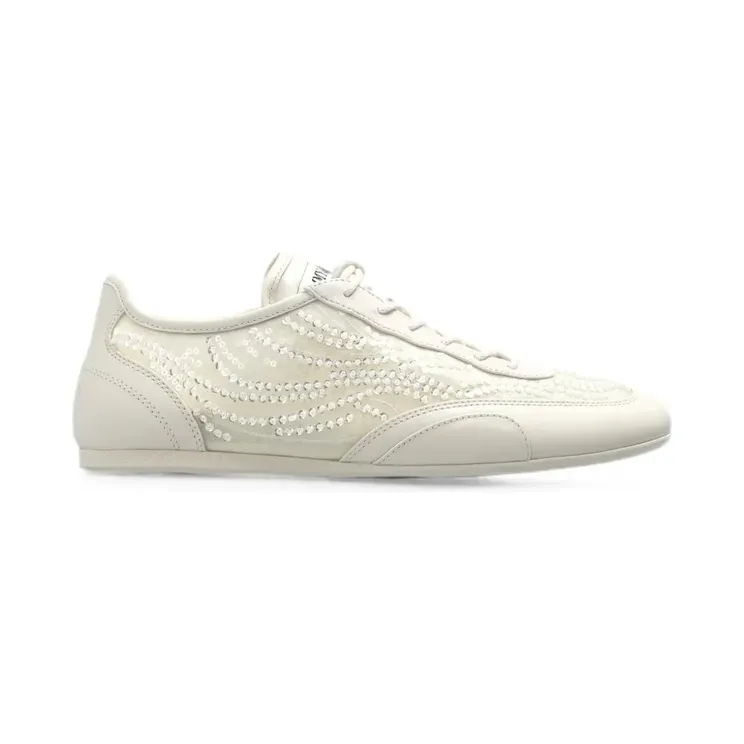 Jimmy Choo Sunny F sneakers verfraaid met pailletten – Beige (SUNNYFGKL)