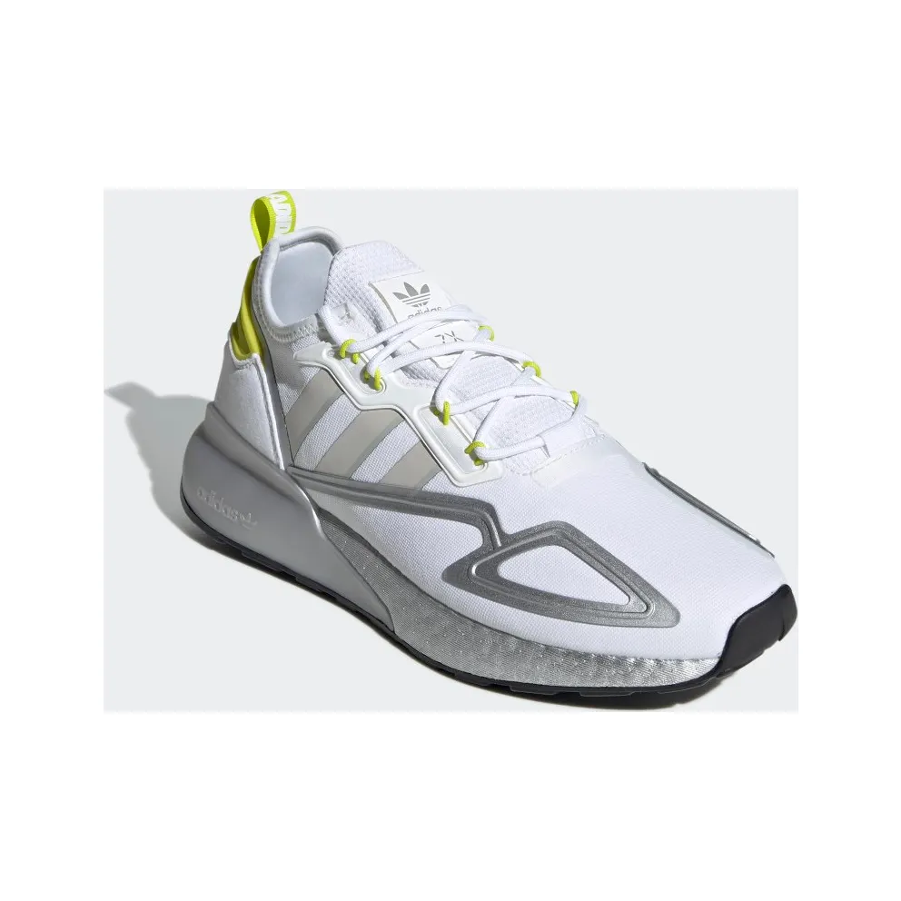 adidas ZX 2K Boost Cloud White / Grey One / Acid Yellow (H06577)