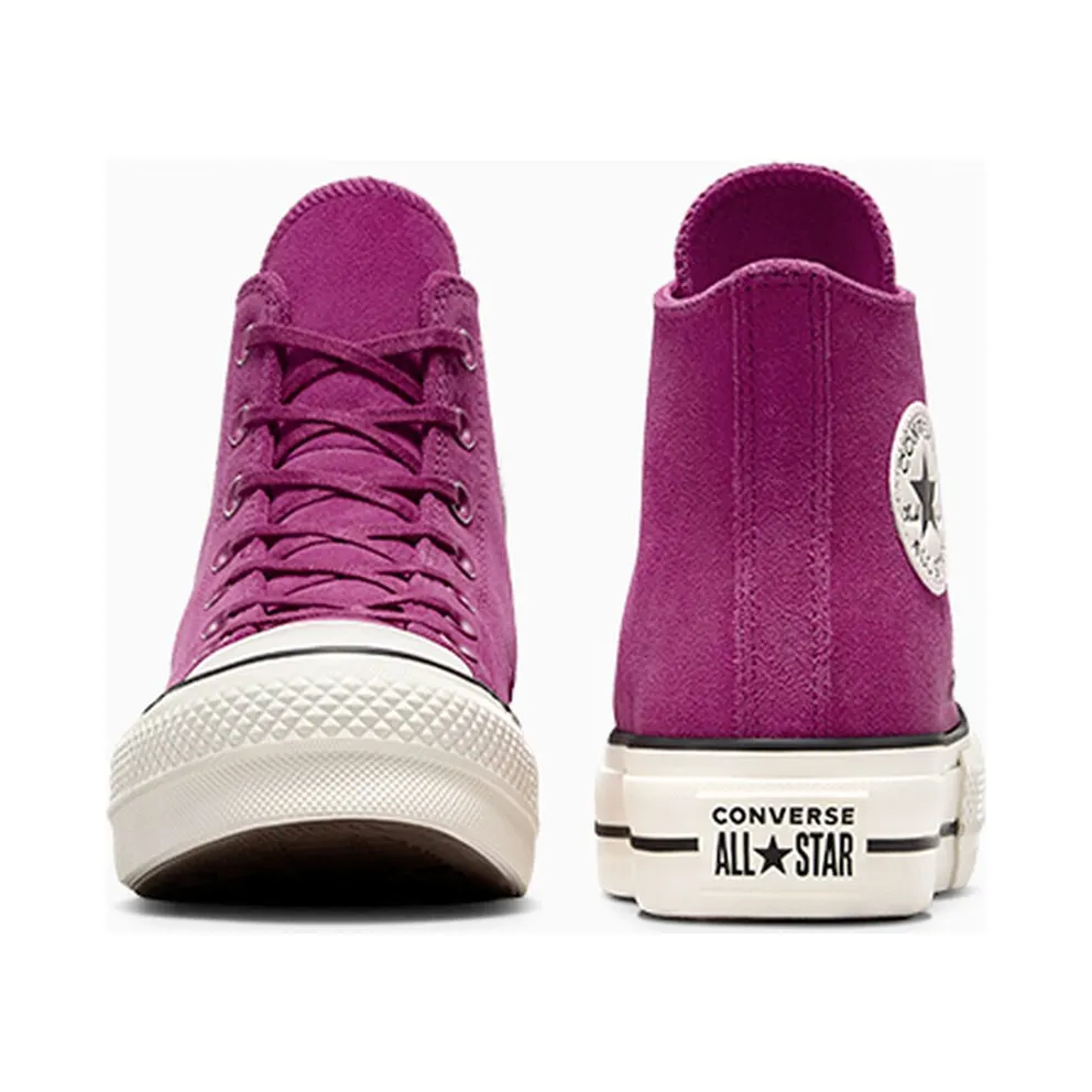 Converse Chuck Taylor All Star Lift Platform Colorful Suede Quantum Violet/Egret/Black (A11143C)