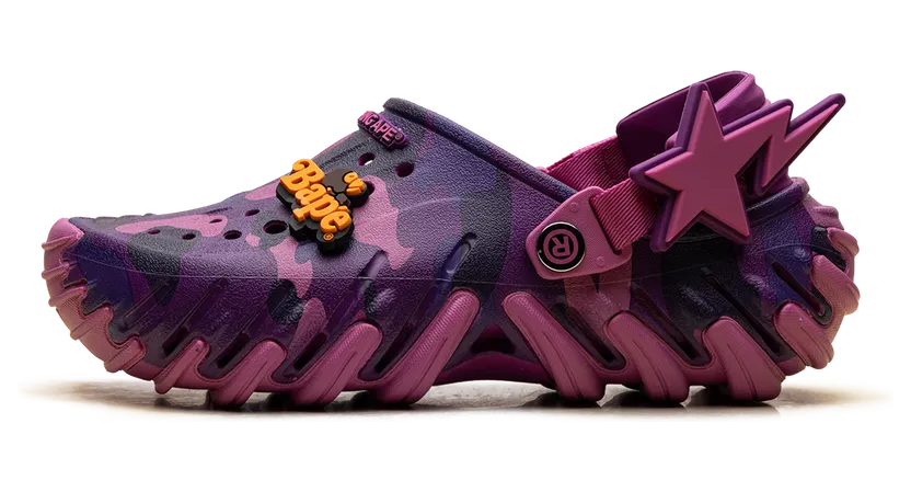 Crocs Echo RO Clog “A Bathing Ape – Purple Camo” (213140-5BV)