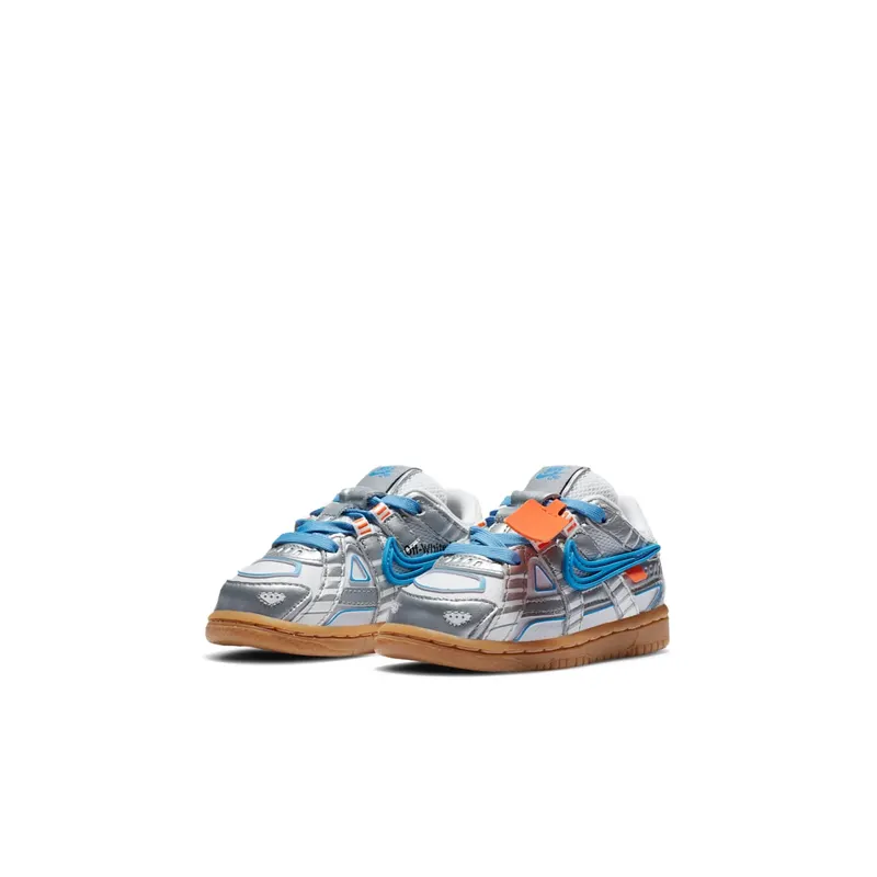Nike Air Rubber Dunk Off-White University Blue (TD) White/University Blue-White (CW7444-100)
